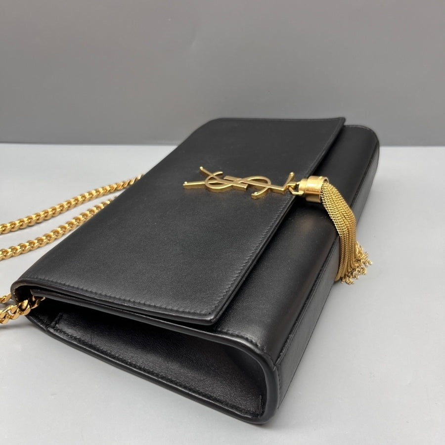 Saint Laurent - Kate - Leather - Black - (small)