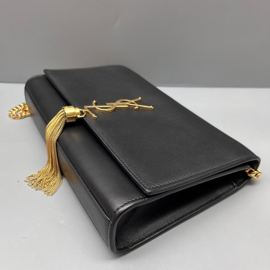 Saint Laurent - Kate - Leather - Black - (small)