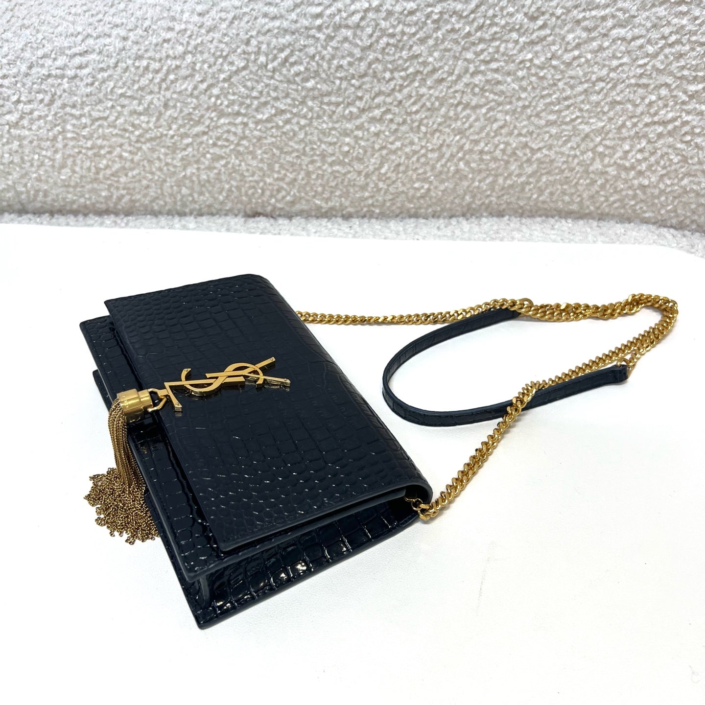 Saint Laurent - Kate - Leather - Black - (small)