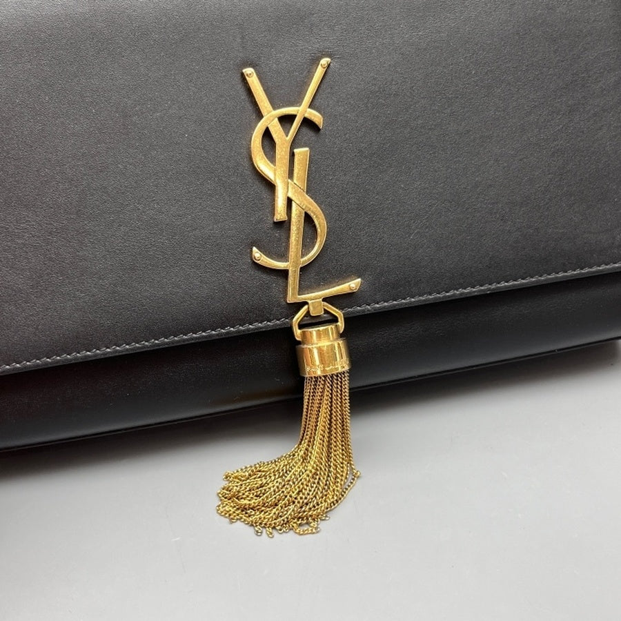 Saint Laurent - Kate - Leather - Black - (small)