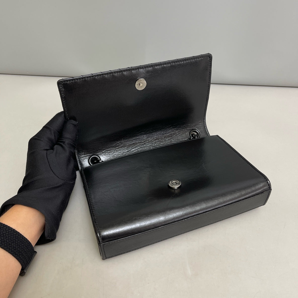 Saint Laurent - Kate - Leather - Black - (small)