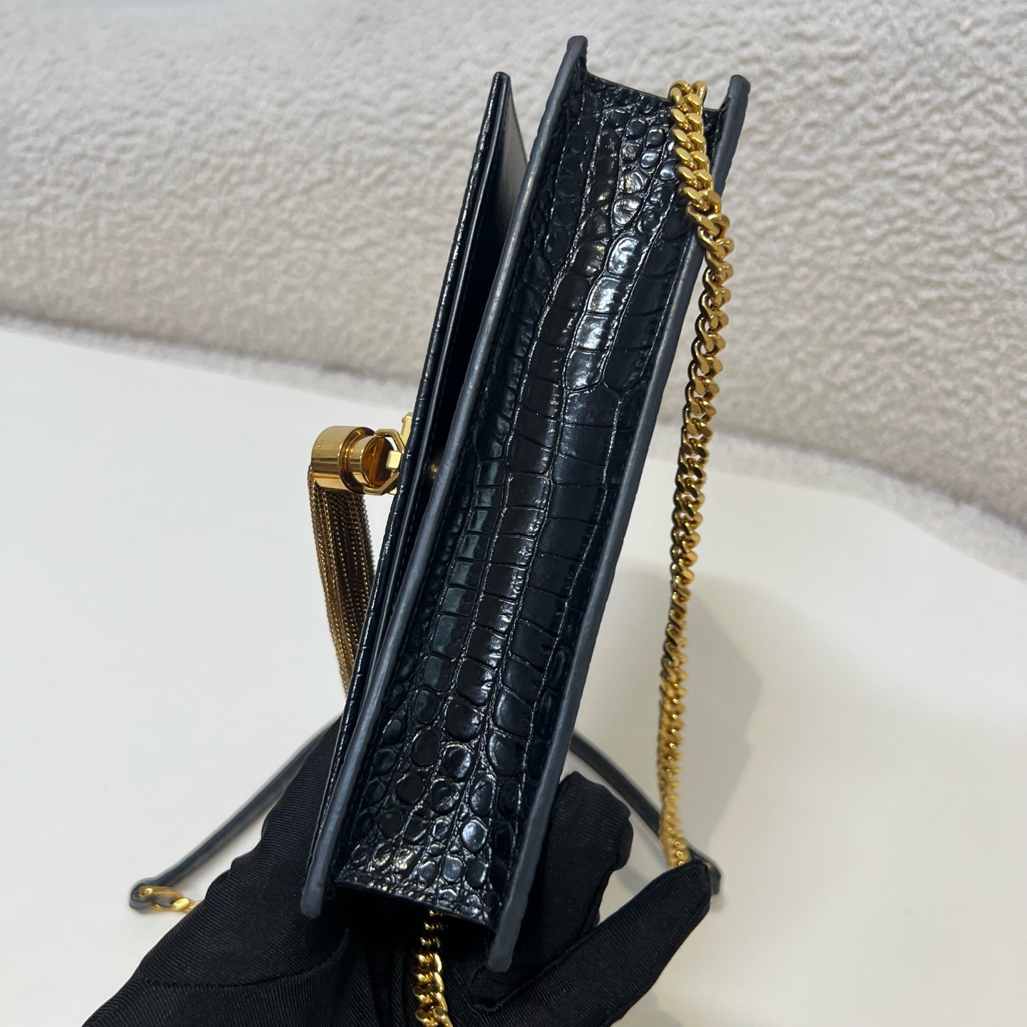 Saint Laurent - Kate - Leather - Black - (small)