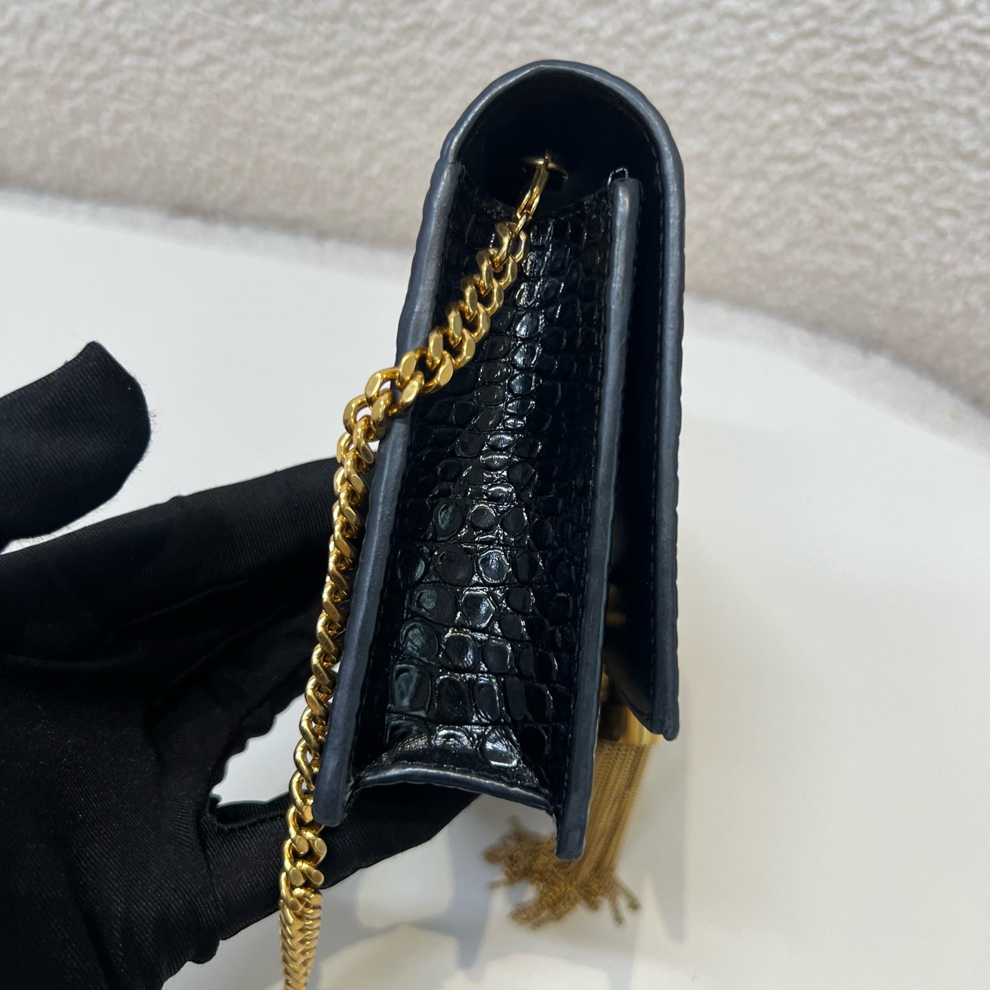Saint Laurent - Kate - Leather - Black - (small)