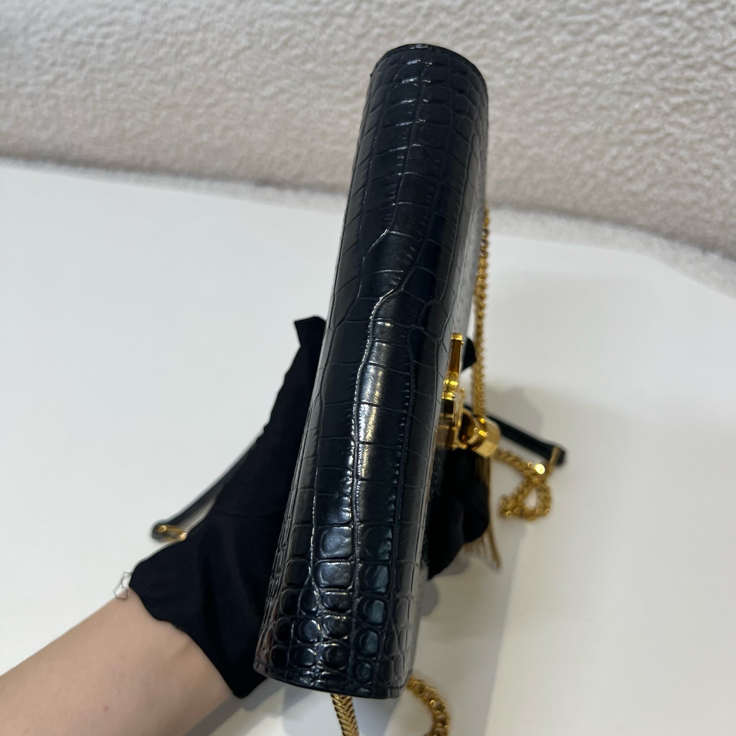 Saint Laurent - Kate - Leather - Black - (small)