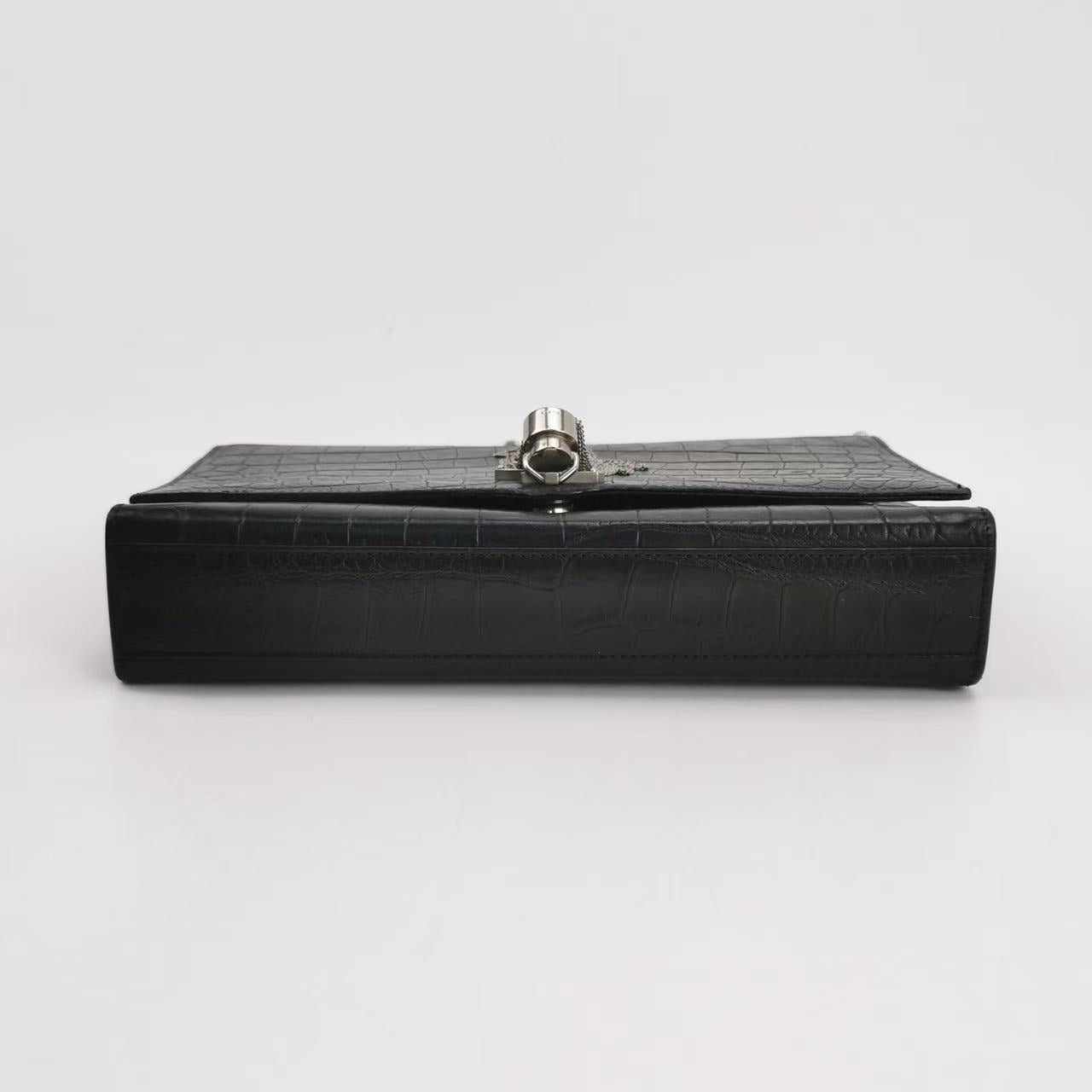 Saint Laurent - Kate - Leather - Black with Silver-Tone Hardware - (small)