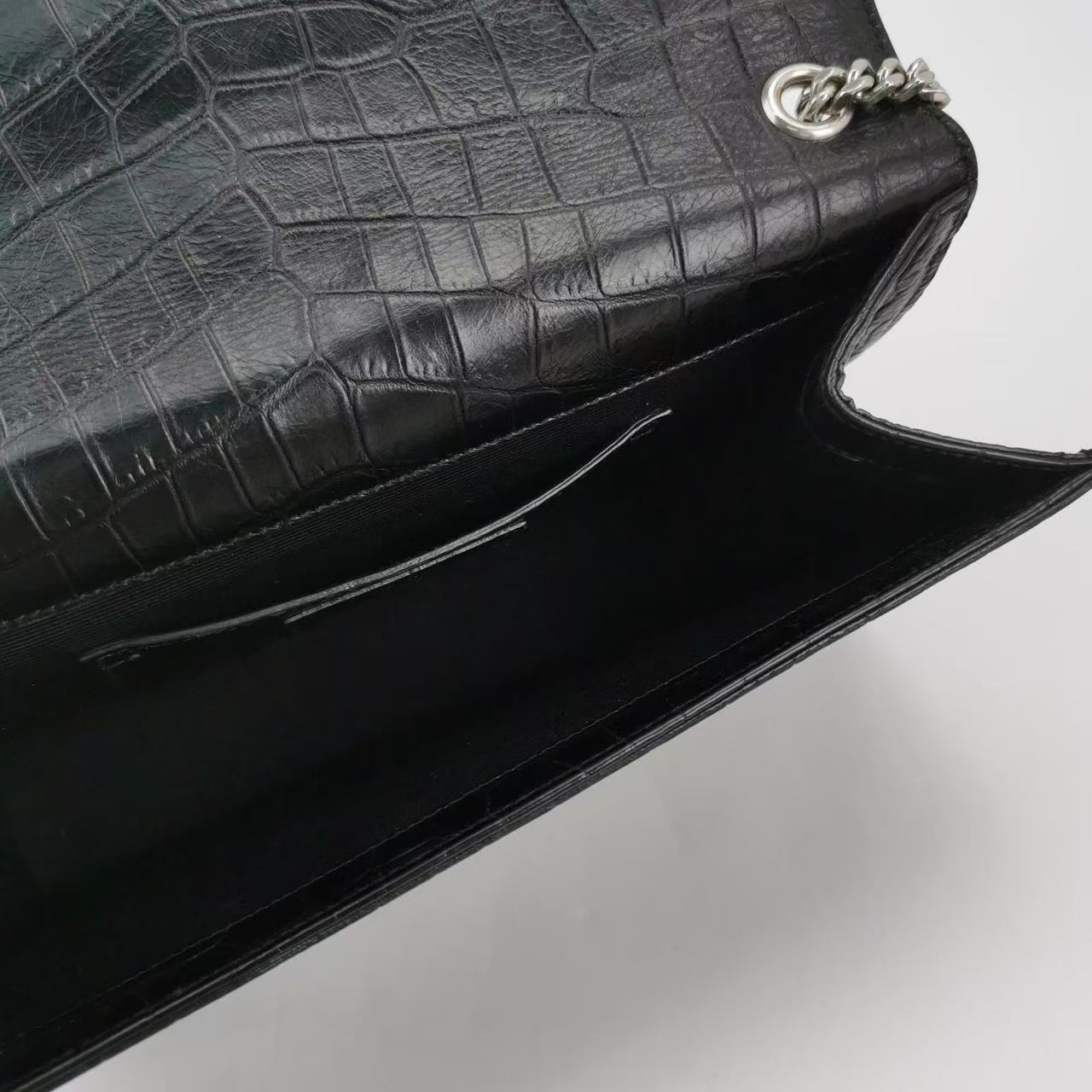 Saint Laurent - Kate - Leather - Black with Silver-Tone Hardware - (small)