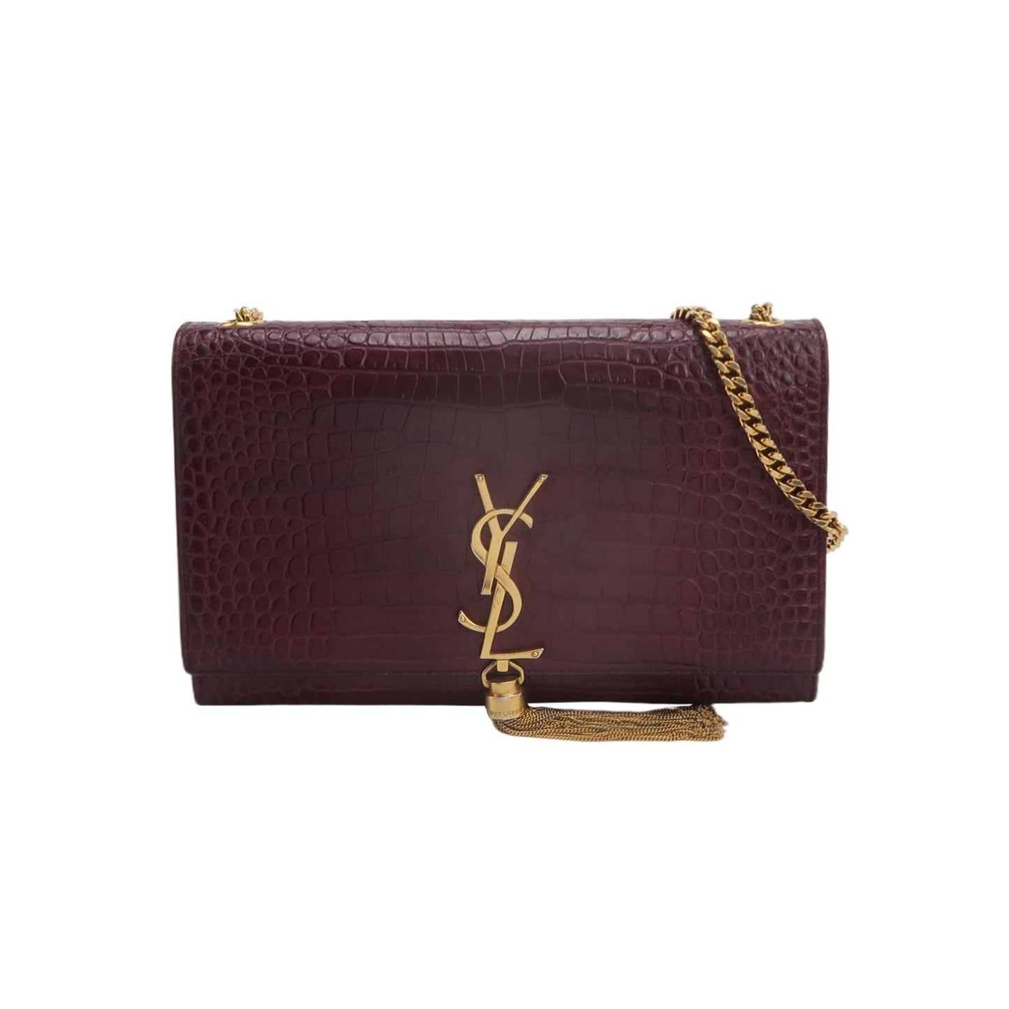 Saint Laurent - Kate - Leather - Burgundy - (medium)