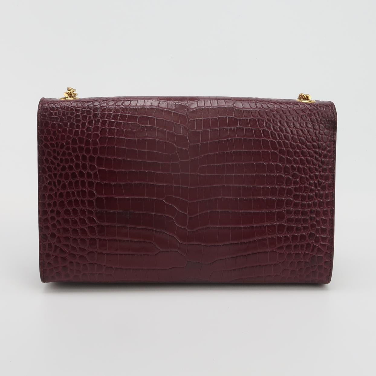 Saint Laurent - Kate - Leather - Burgundy - (medium)