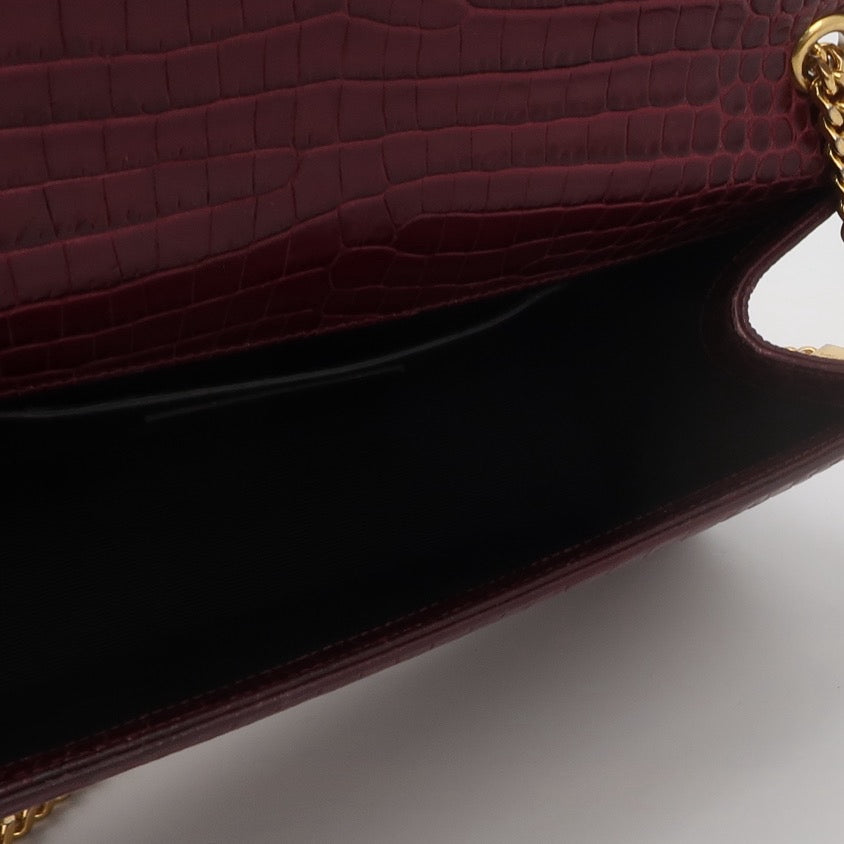 Saint Laurent - Kate - Leather - Burgundy - (medium)