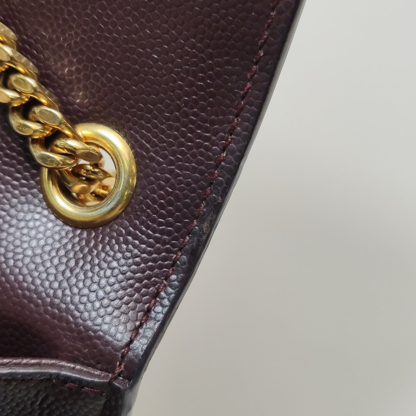 Saint Laurent - Kate - Leather - Burgundy - (medium)
