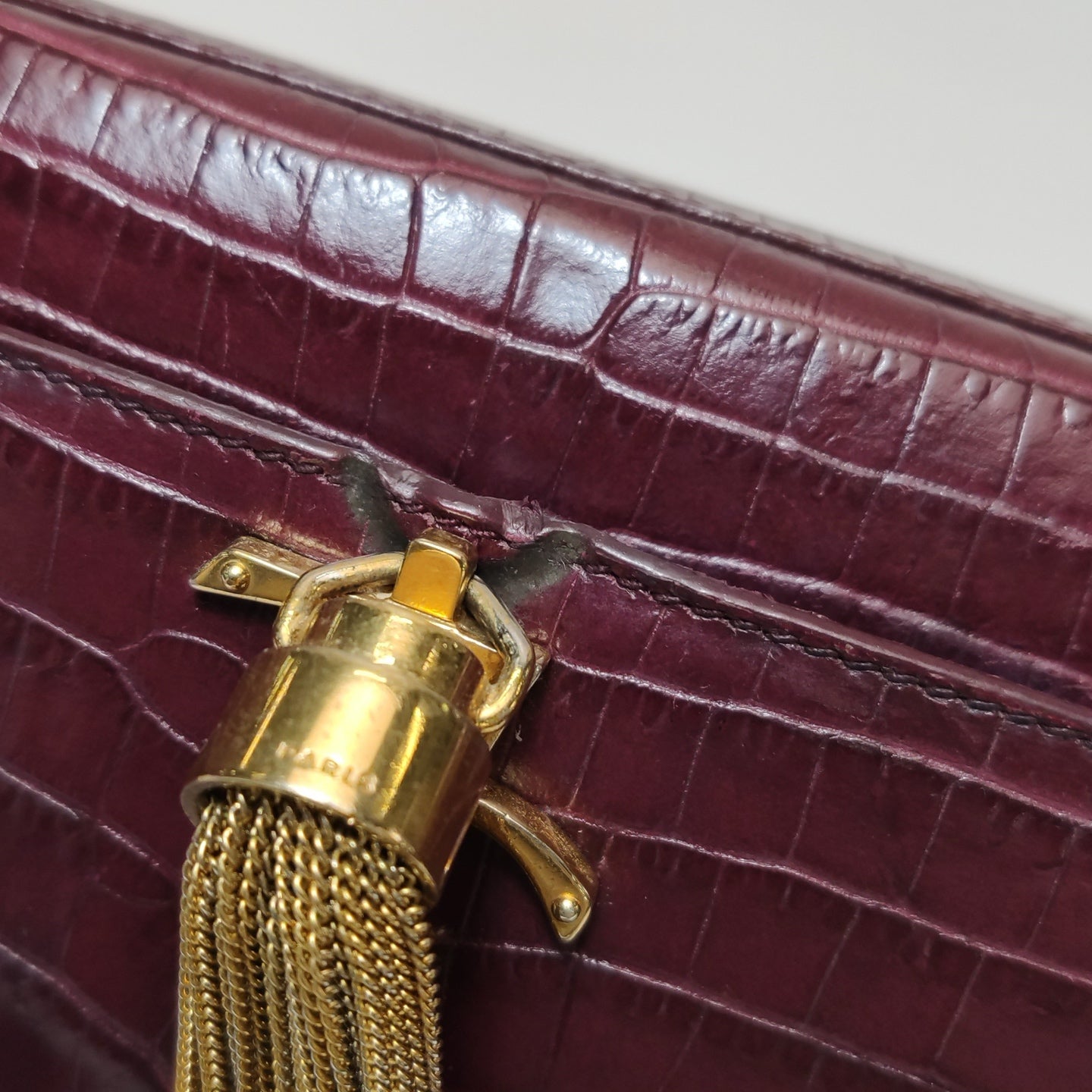 Saint Laurent - Kate - Leather - Burgundy - (medium)