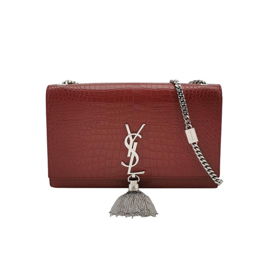 Saint Laurent - Kate - Leather - Burgundy - (Small)