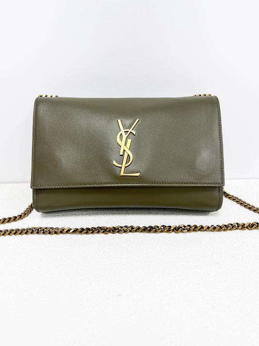Saint Laurent - Kate - Leather - Green - (medium)