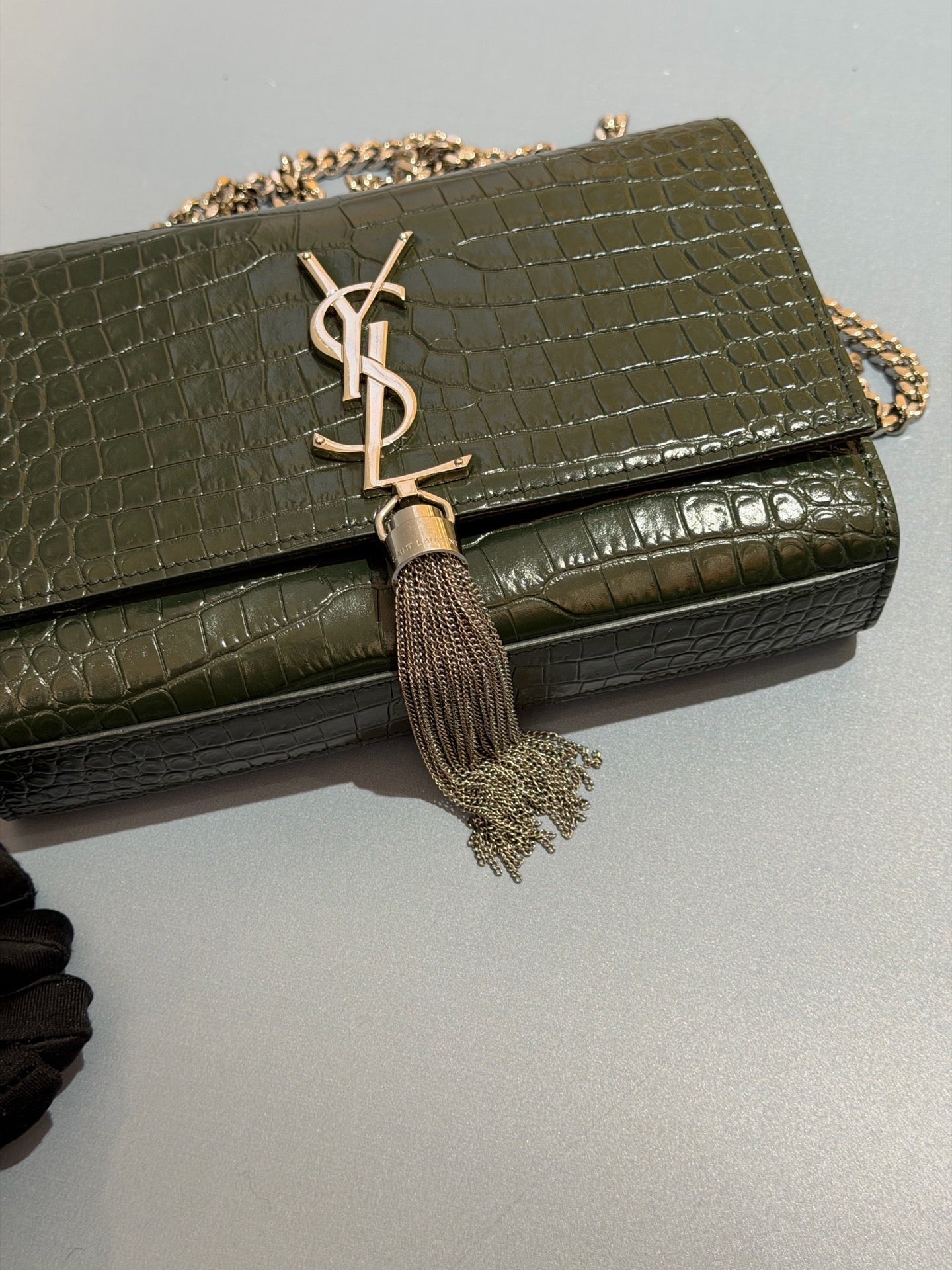 Saint Laurent - Kate - Leather - Green - (mini)