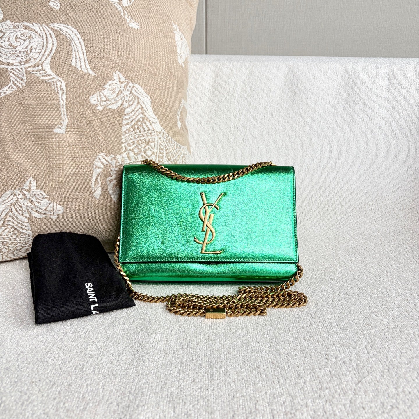 Saint Laurent - Kate - Leather - Green - (Mini)