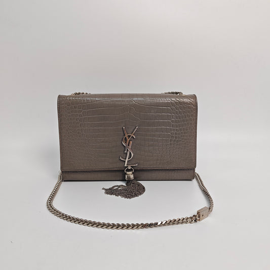 Saint Laurent - Kate - Leather - Grey - (medium)