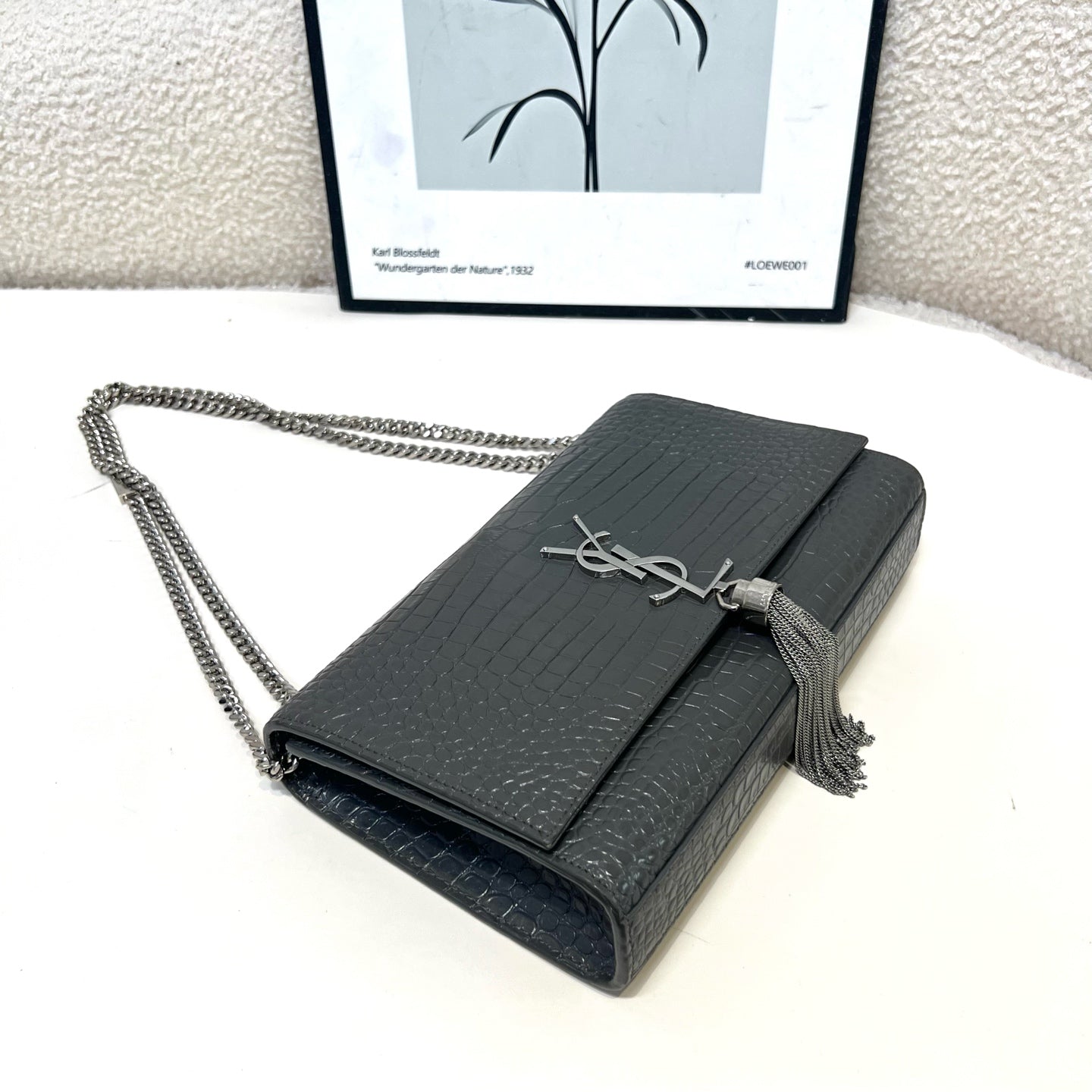 Saint Laurent - Kate - Leather - Grey - (medium)
