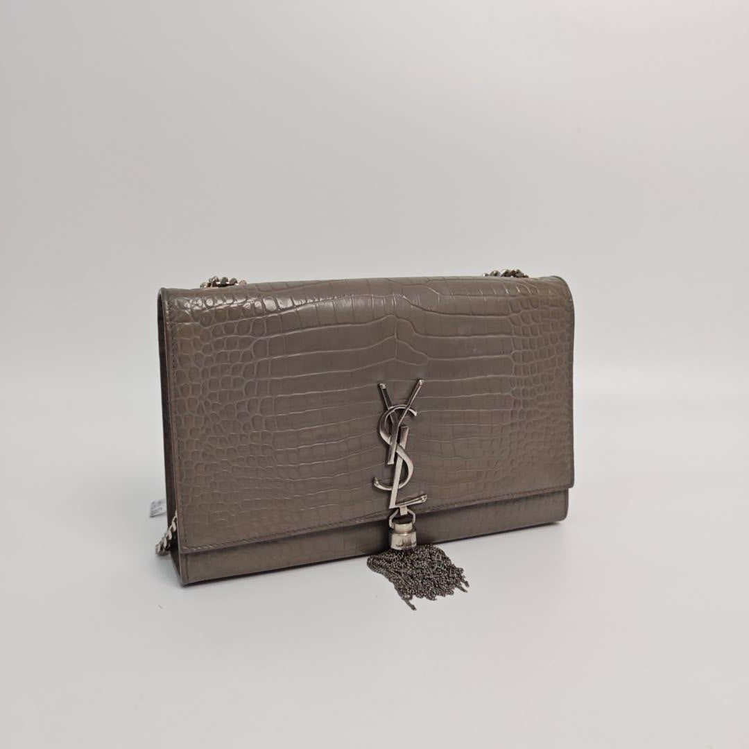 Saint Laurent - Kate - Leather - Grey - (medium)