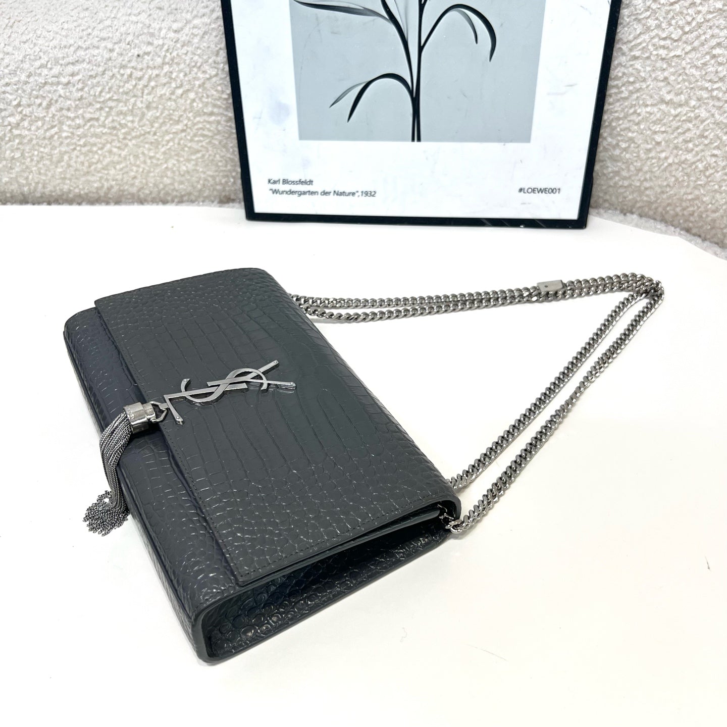 Saint Laurent - Kate - Leather - Grey - (medium)