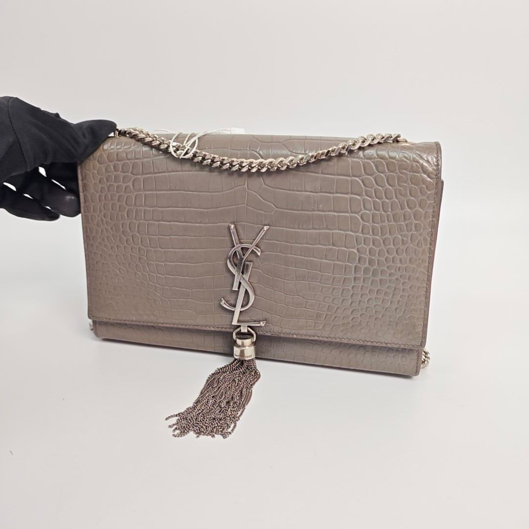 Saint Laurent - Kate - Leather - Grey - (medium)
