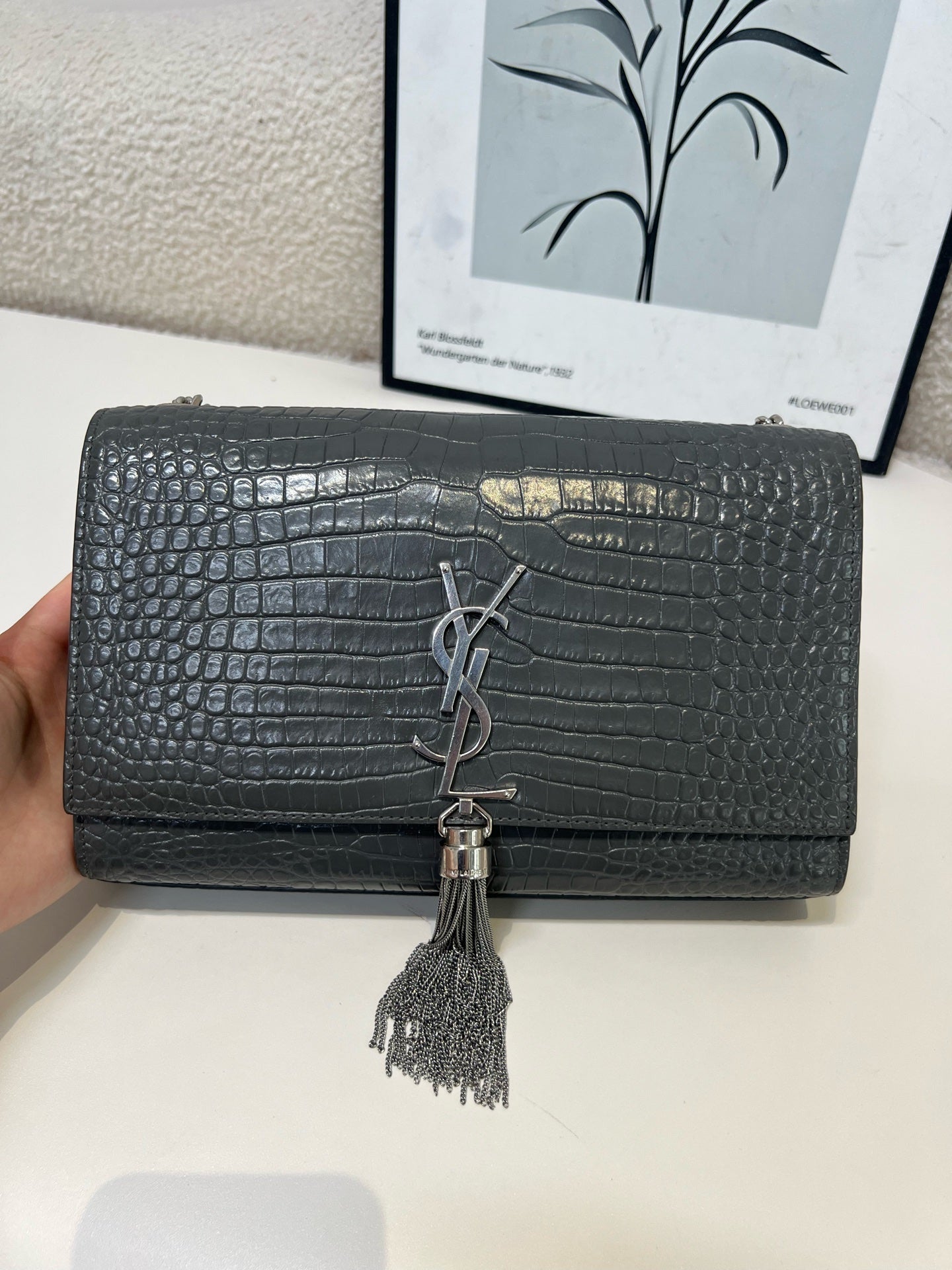 Saint Laurent - Kate - Leather - Grey - (medium)