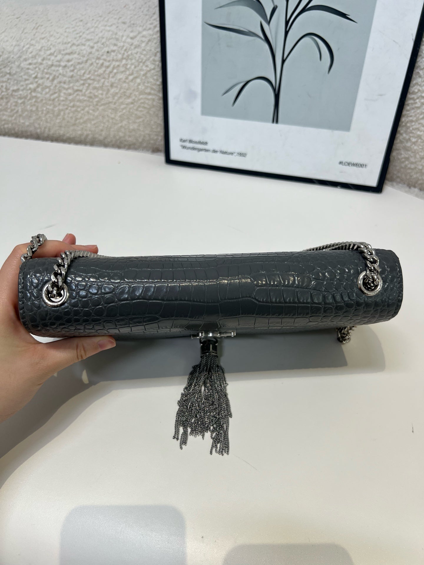 Saint Laurent - Kate - Leather - Grey - (medium)