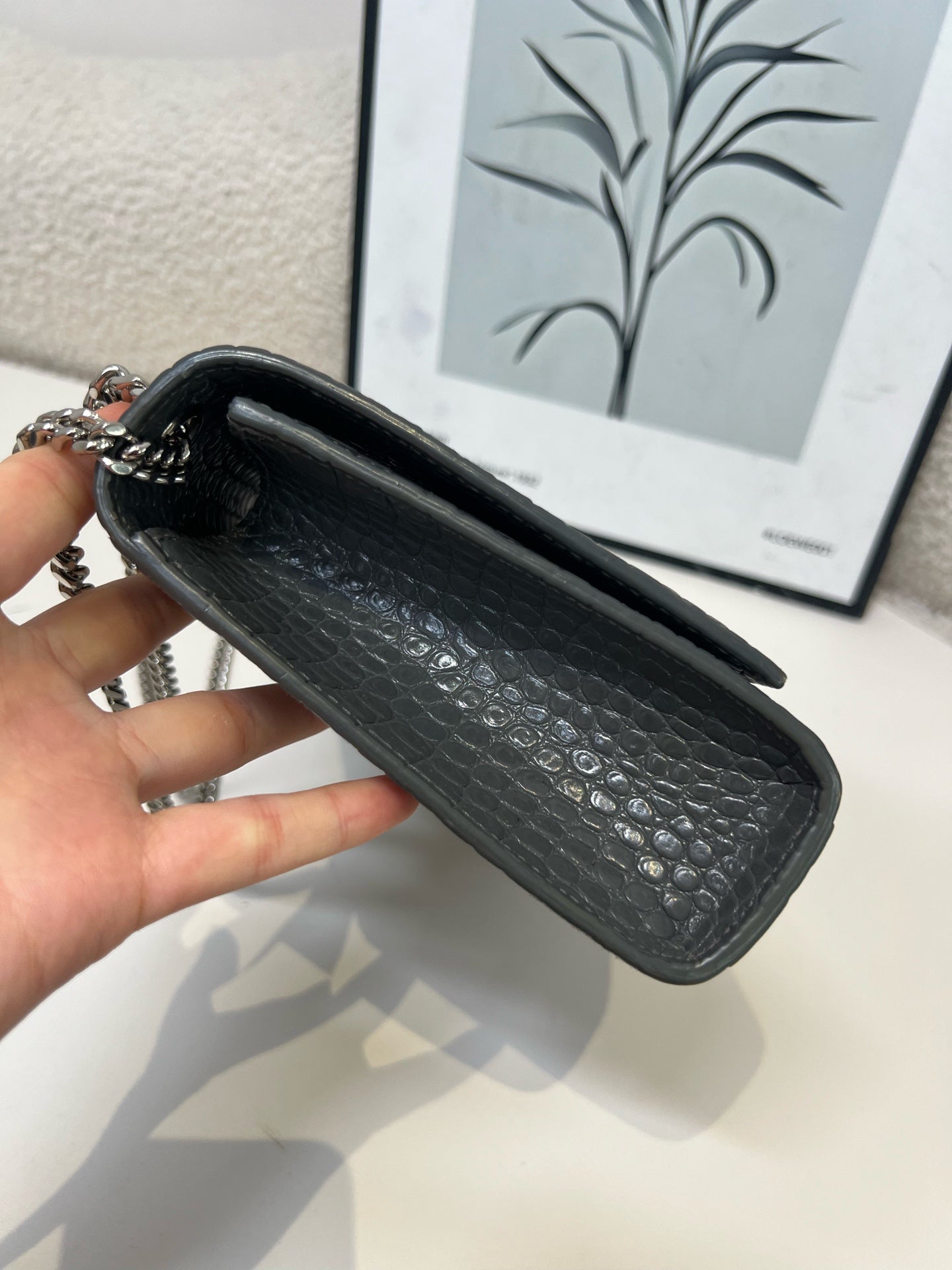Saint Laurent - Kate - Leather - Grey - (medium)