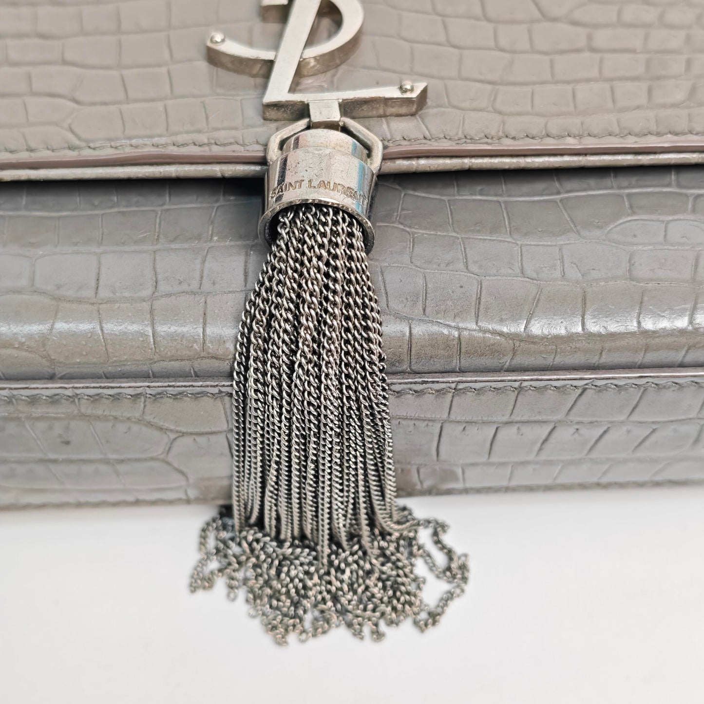Saint Laurent - Kate - Leather - Grey - (medium)