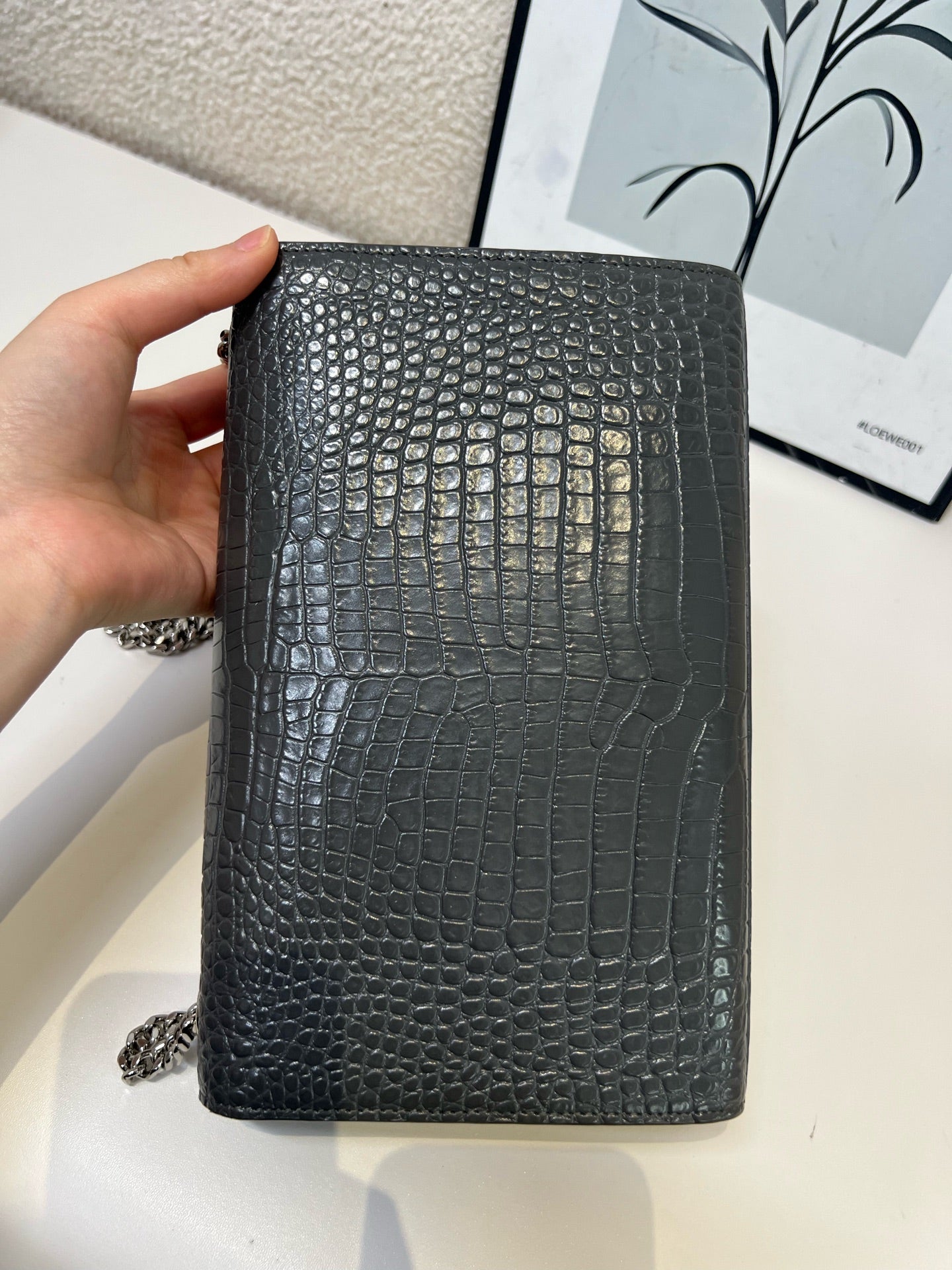 Saint Laurent - Kate - Leather - Grey - (medium)