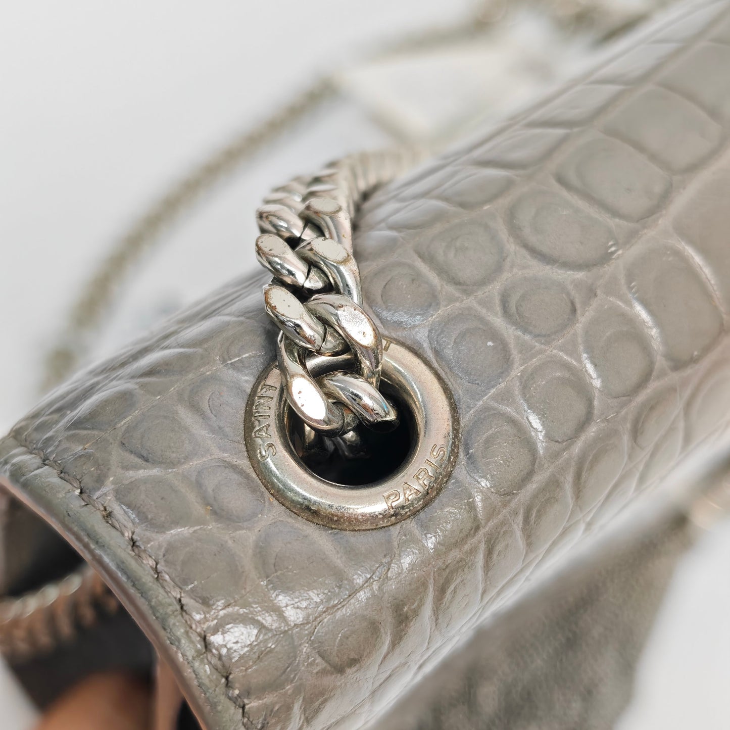 Saint Laurent - Kate - Leather - Grey - (medium)