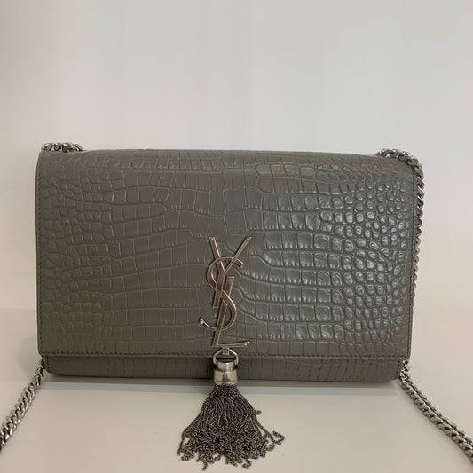 Saint Laurent - Kate - Leather - Grey - (mini)