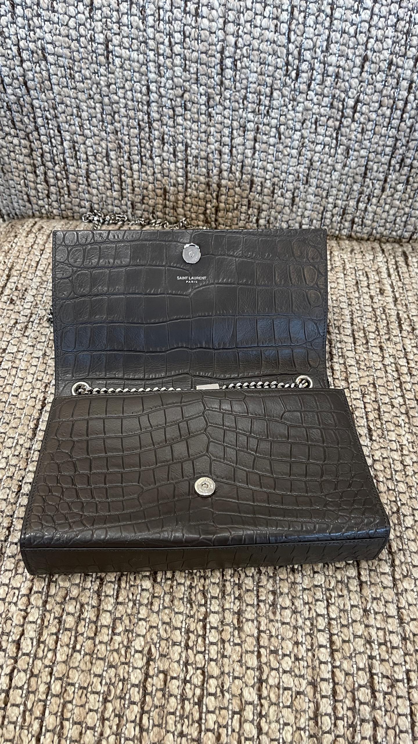 Saint Laurent - Kate - Leather - Grey - (small)