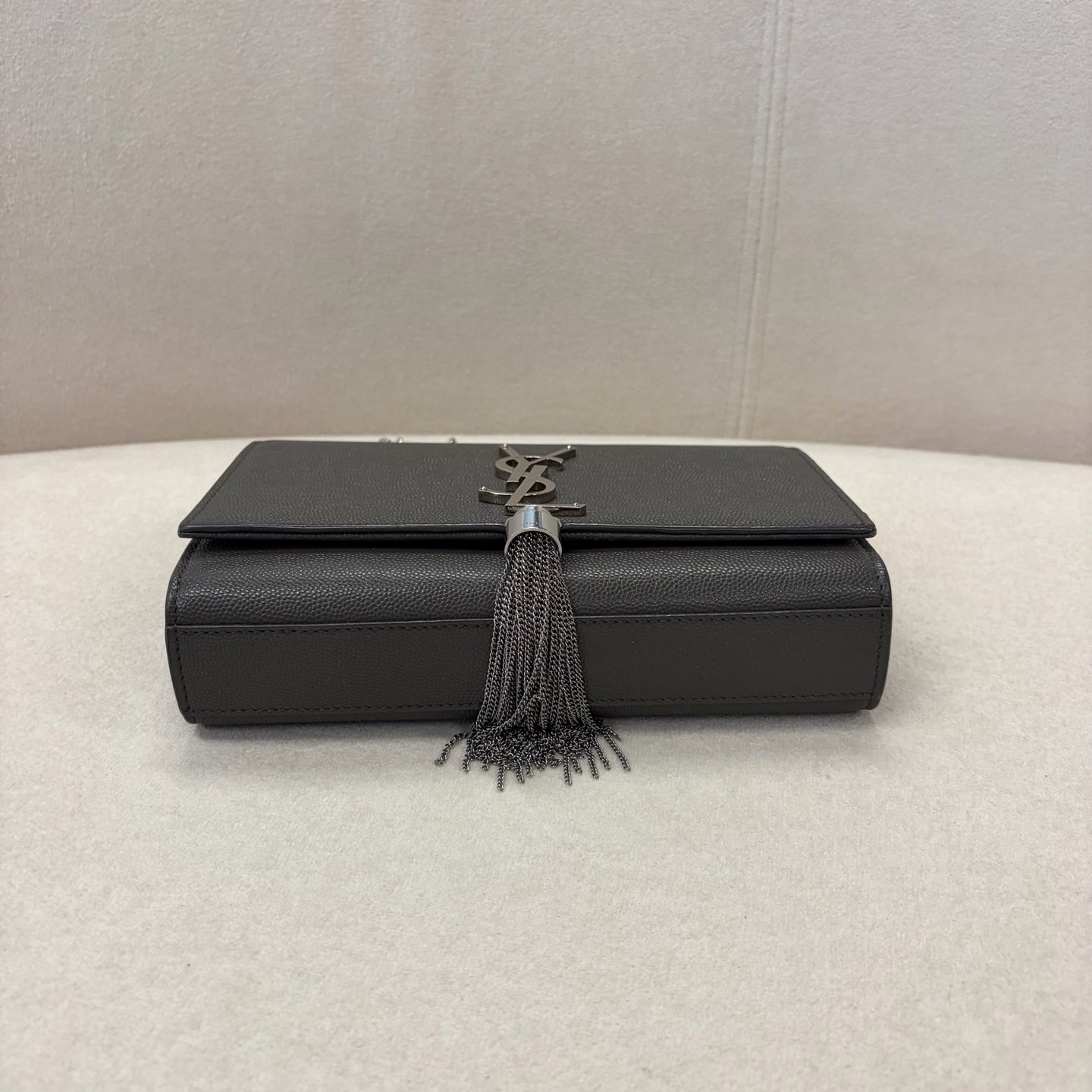 Saint Laurent - Kate - Leather - Grey - (small)