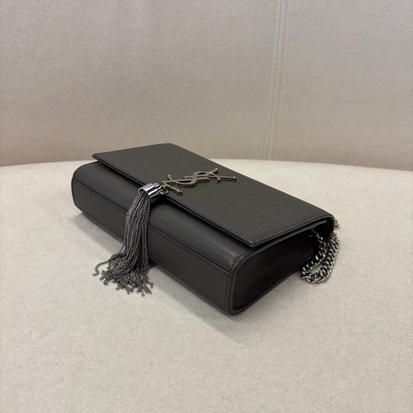 Saint Laurent - Kate - Leather - Grey - (small)