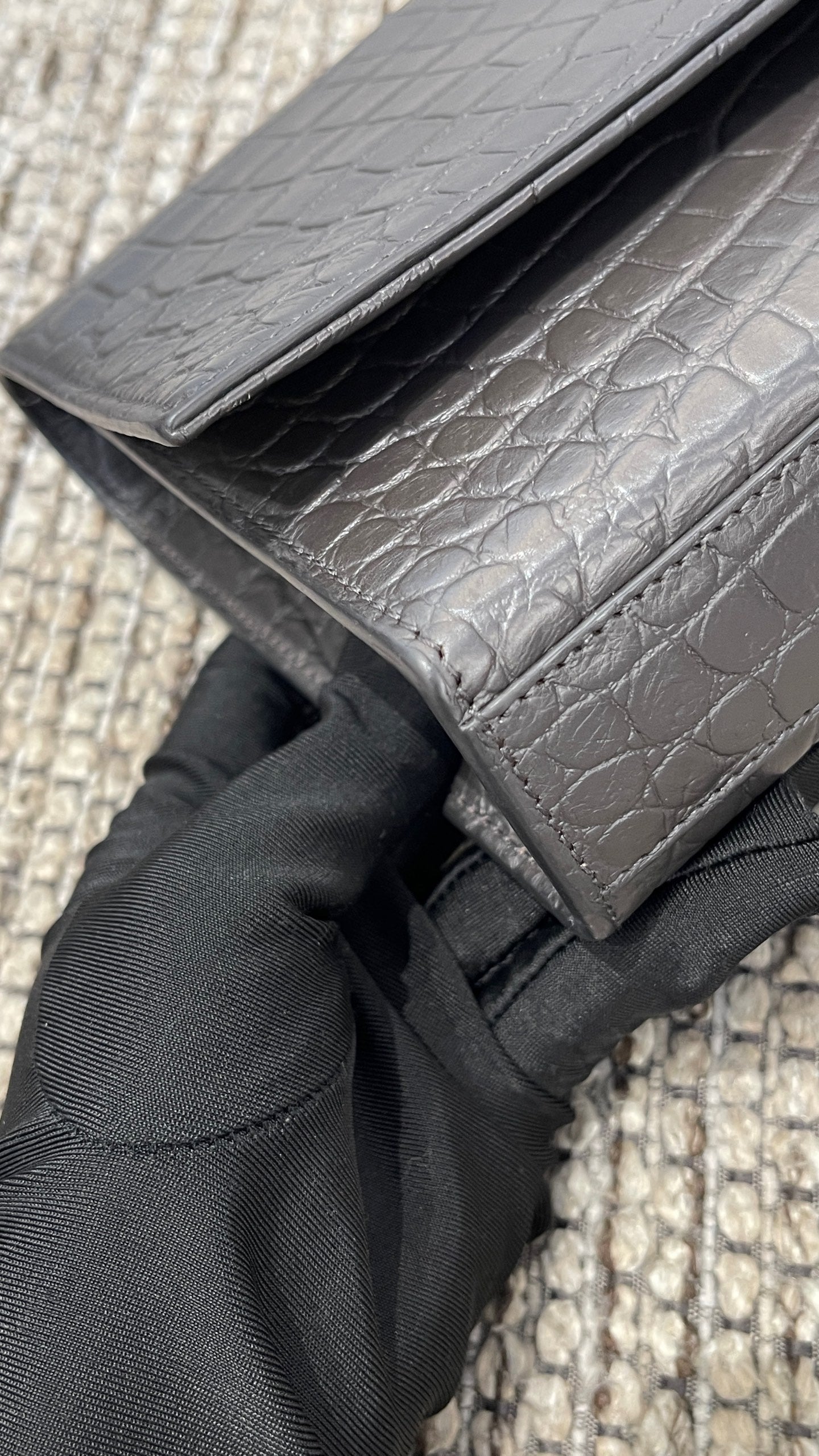 Saint Laurent - Kate - Leather - Grey - (small)