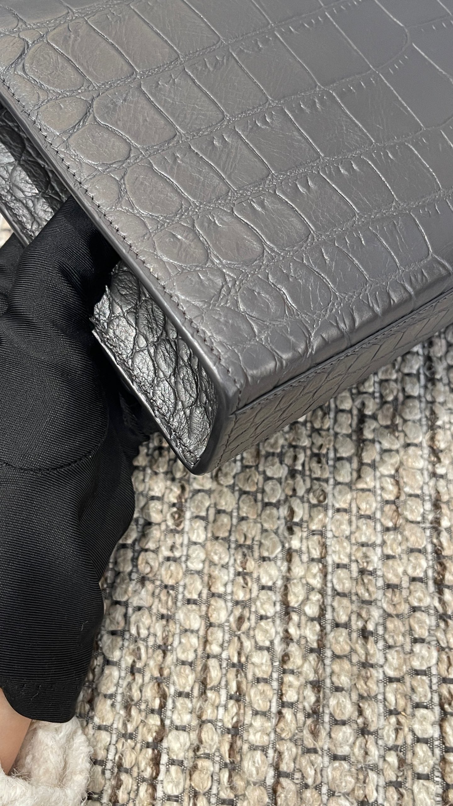 Saint Laurent - Kate - Leather - Grey - (small)