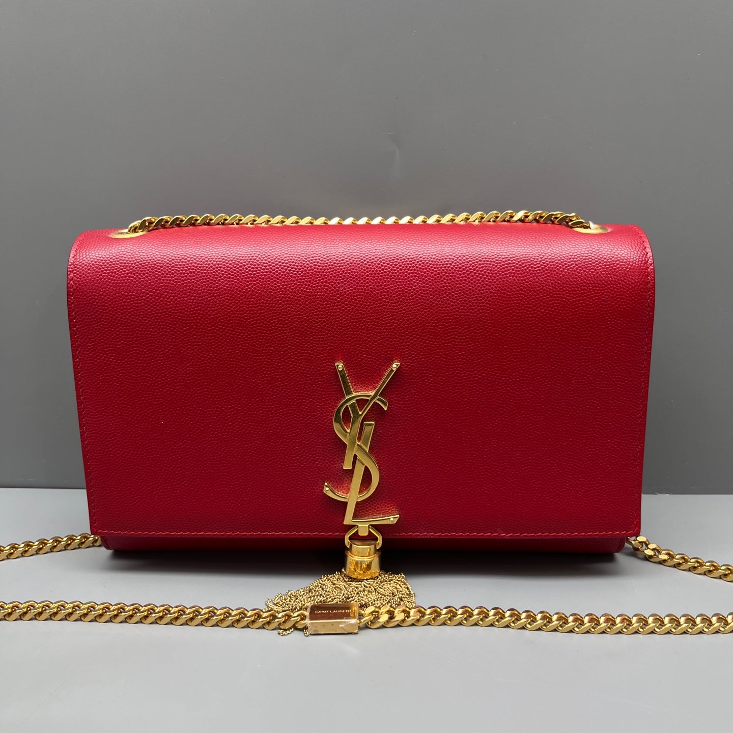 Saint Laurent - Kate - Leather - Red - (medium)