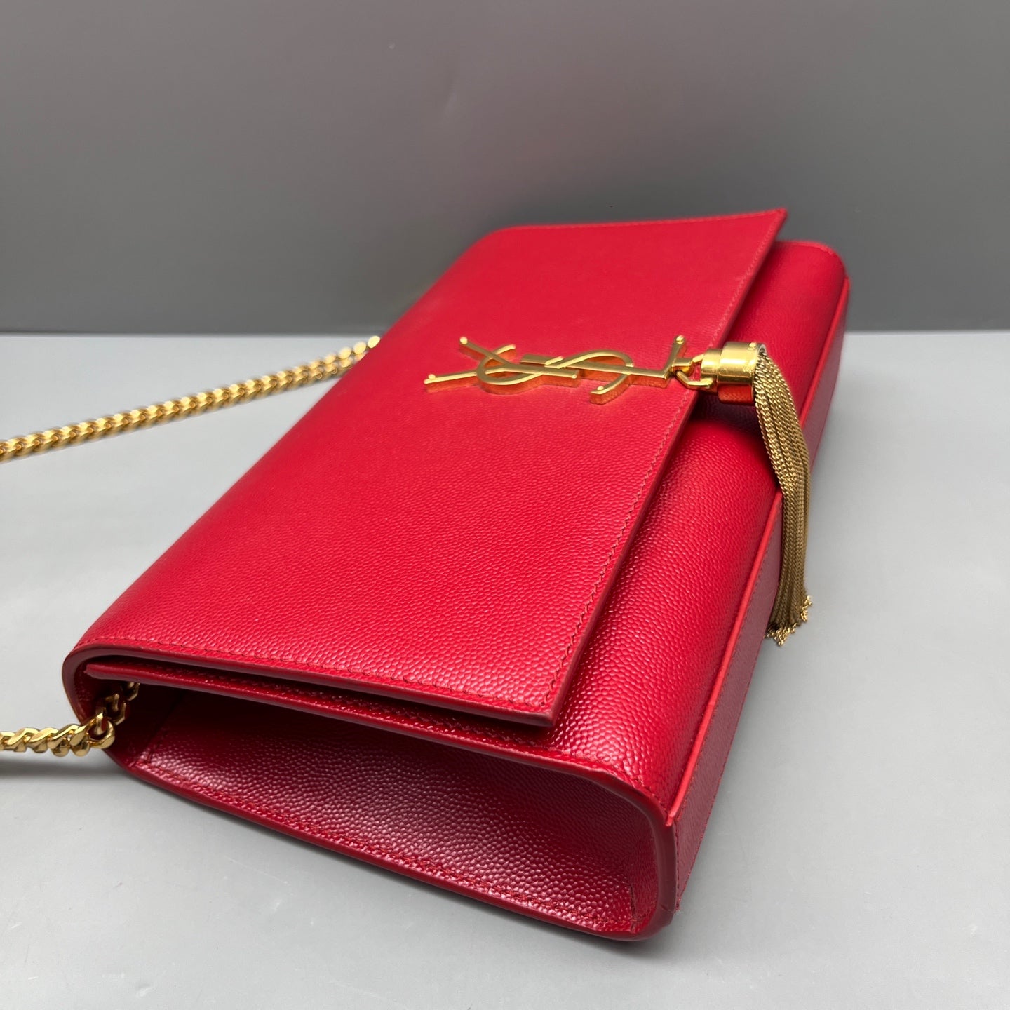 Saint Laurent - Kate - Leather - Red - (medium)