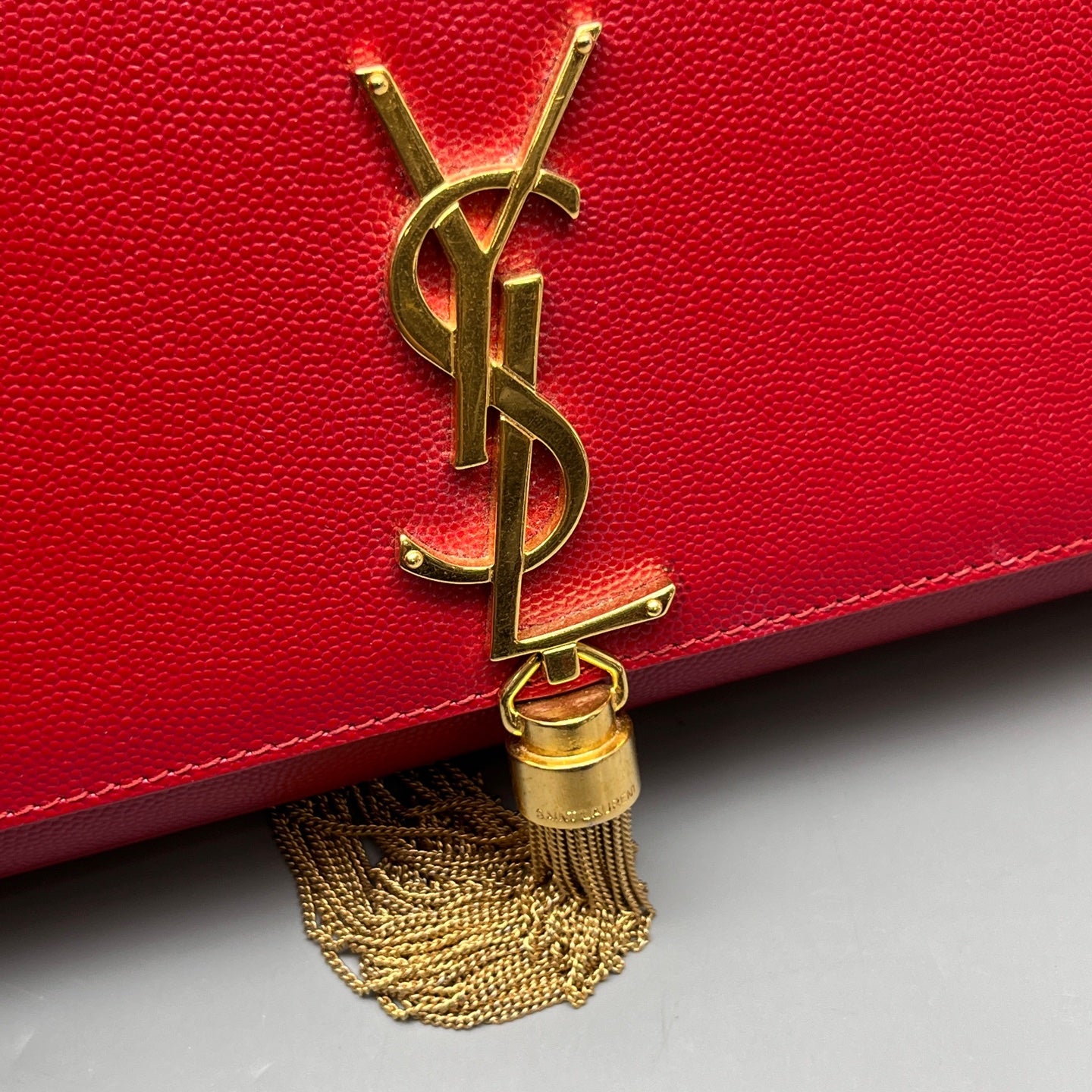 Saint Laurent - Kate - Leather - Red - (medium)