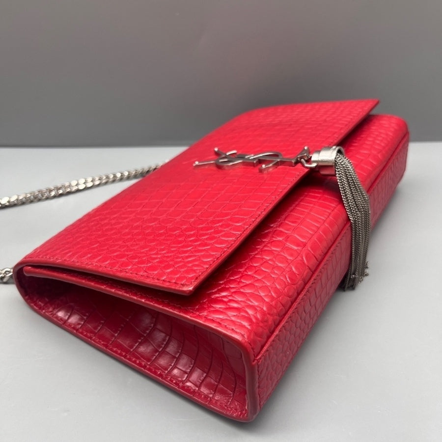 Saint Laurent - Kate - Leather - Red - (small)