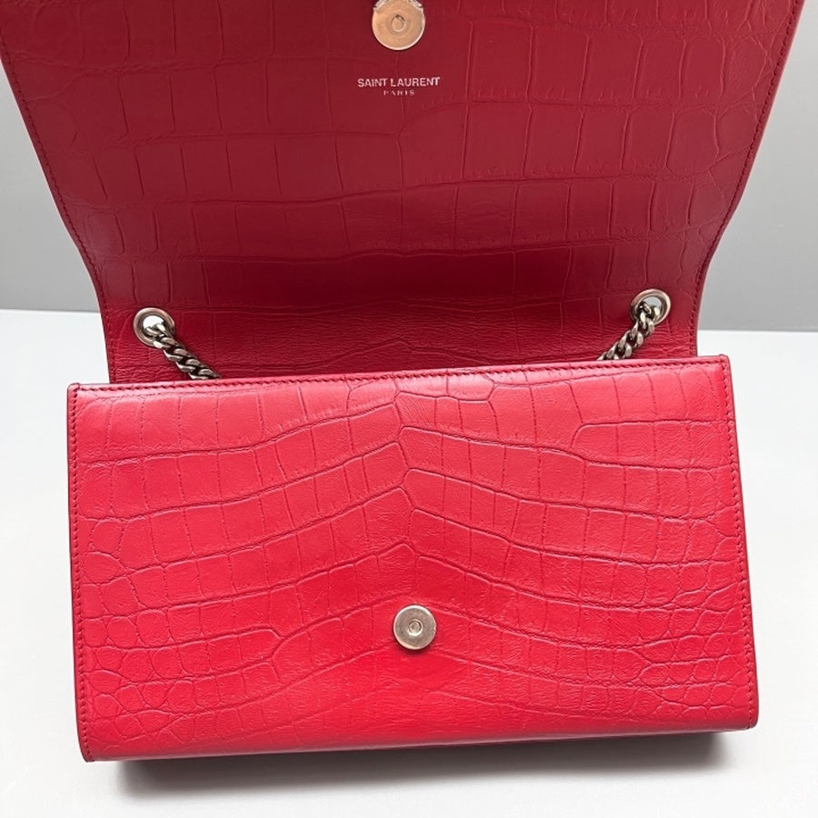Saint Laurent - Kate - Leather - Red - (small)