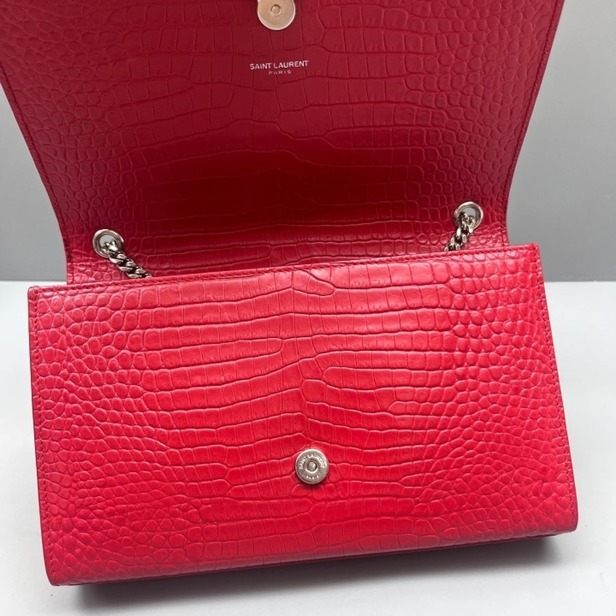 Saint Laurent - Kate - Leather - Red - (small)