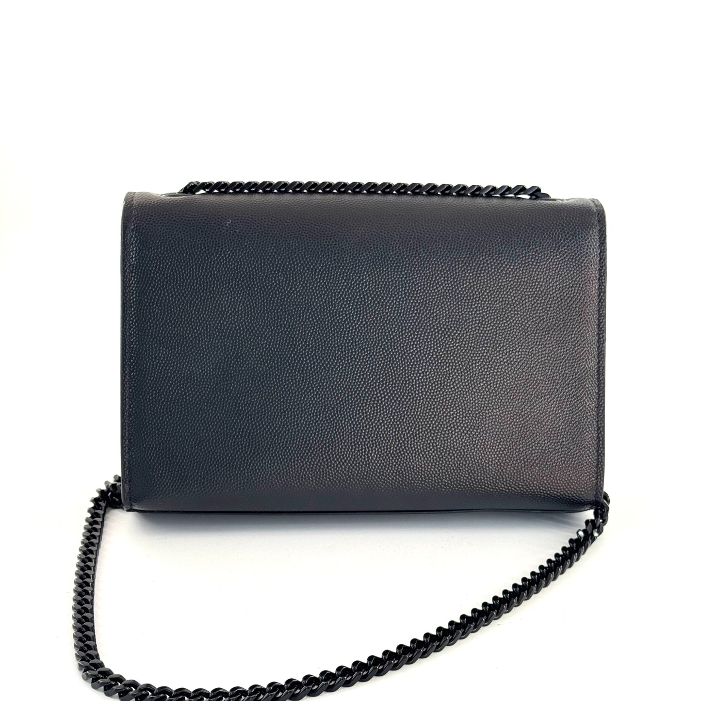 Saint Laurent - Kate Small Chain Bag - Grained leather - Black - (small)