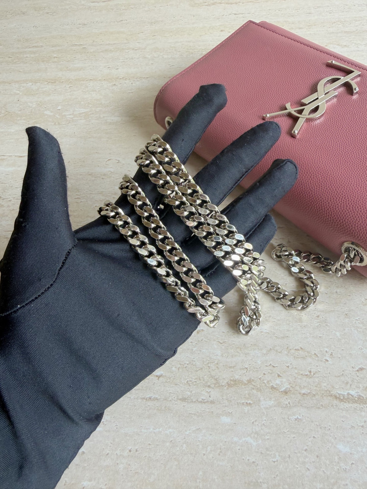 Saint Laurent - Kate Small - Leather - Pink - (small)
