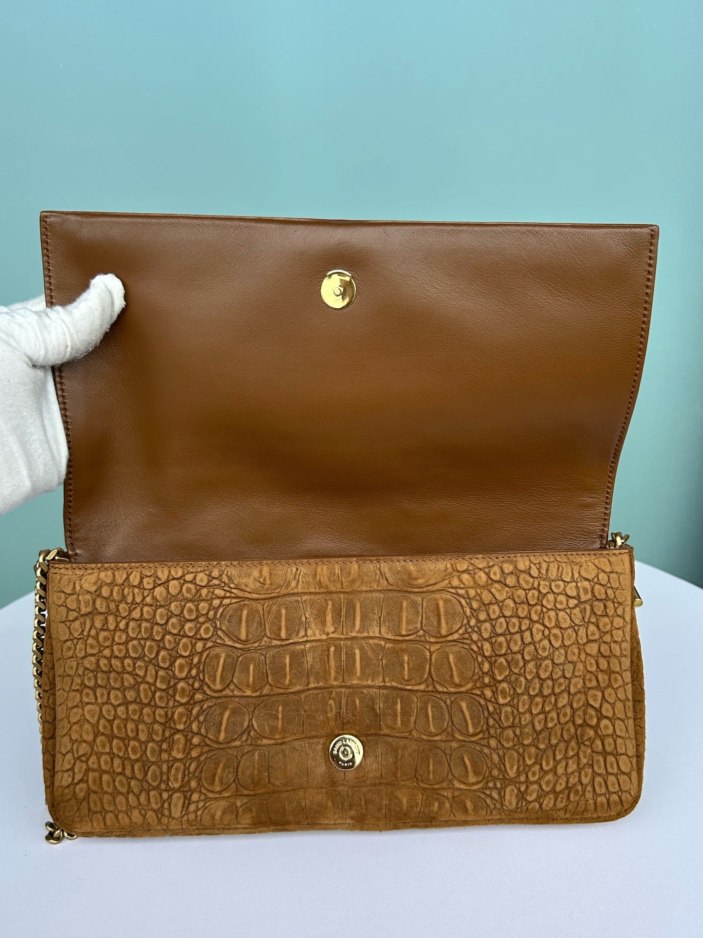 Saint Laurent - Kate - Suede - Camel - (medium)