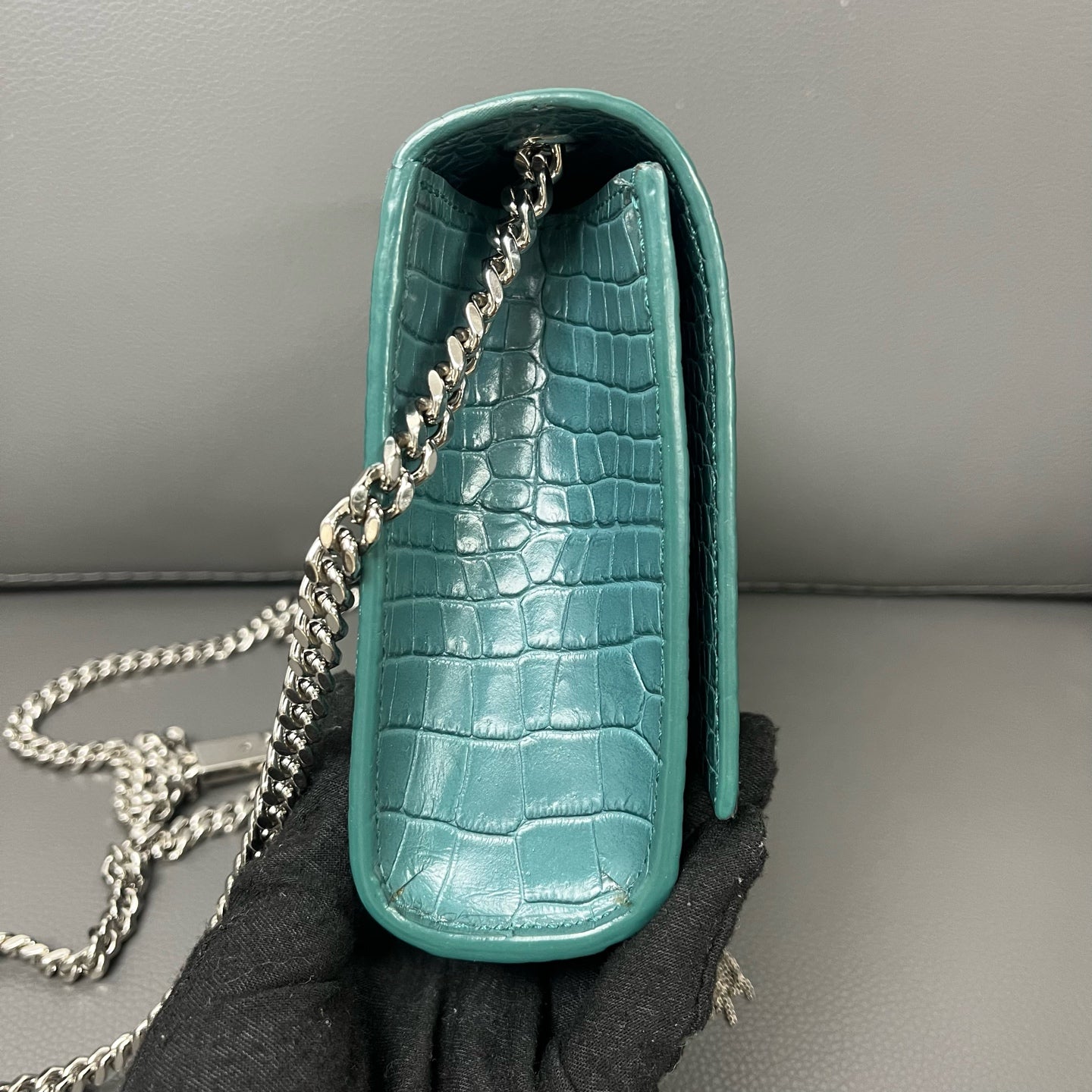 Saint Laurent Kate Tassel bag Leather Turquoise - view 6