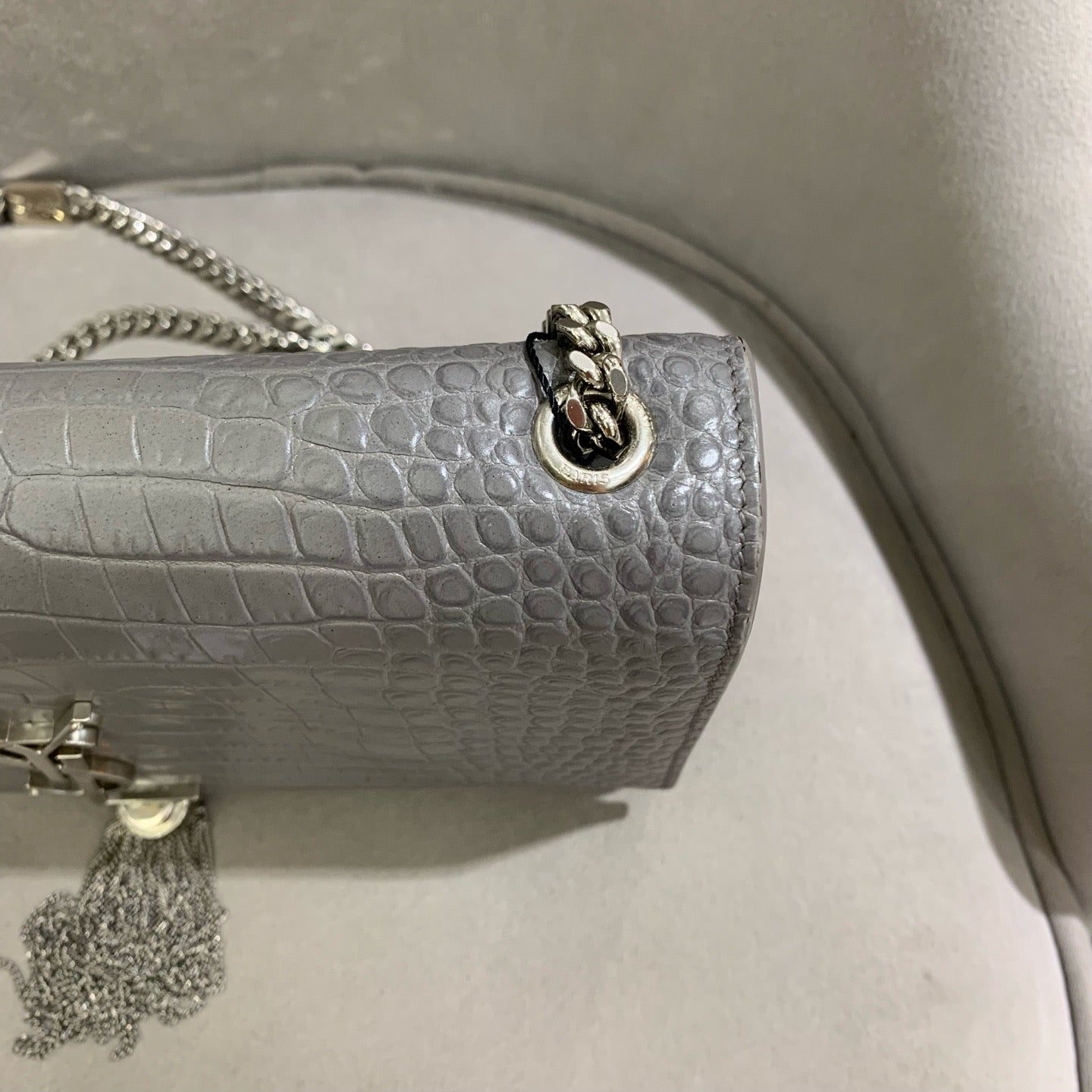 Saint Laurent - Kate Tassel Bag - Leather - Grey - (medium)
