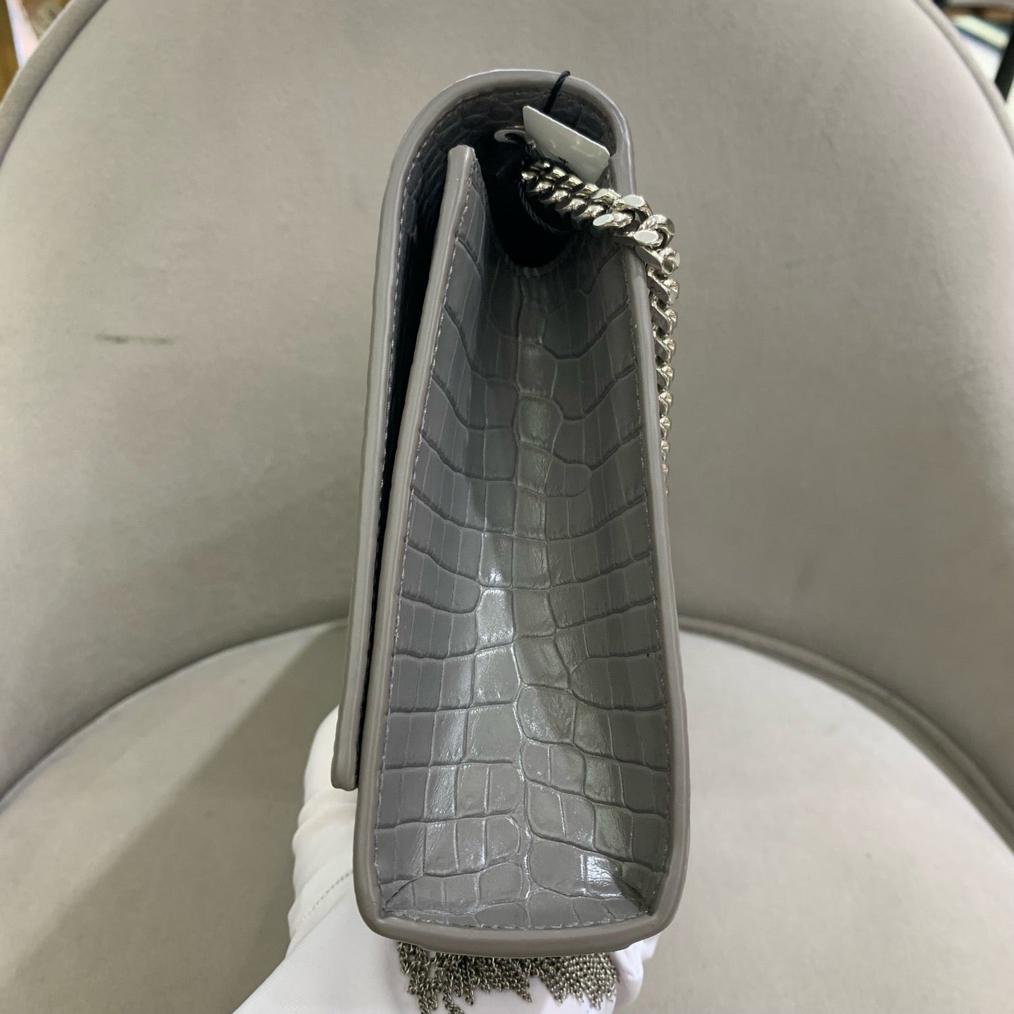 Saint Laurent - Kate Tassel Bag - Leather - Grey - (medium)