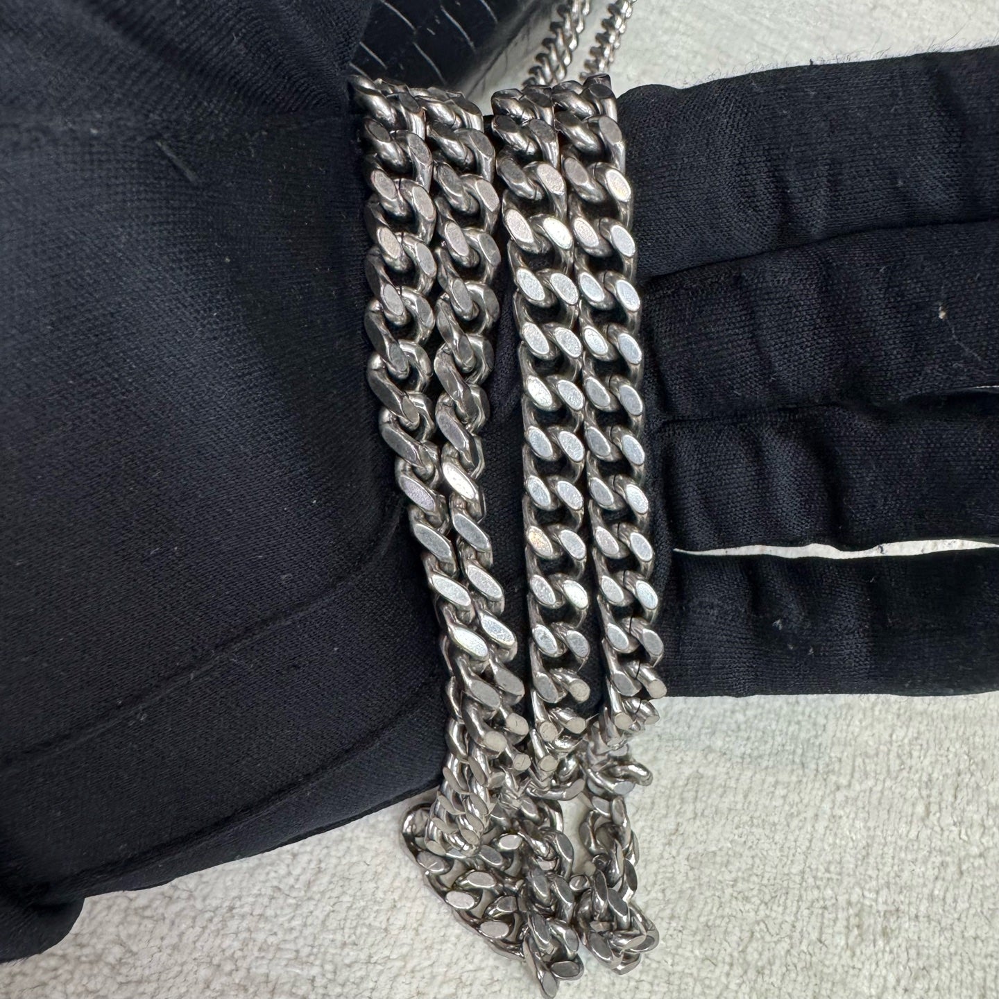 Saint Laurent - Kate Tassel Chain Bag - Calfskin leather - Black with Silver-Tone Hardware - (mini)
