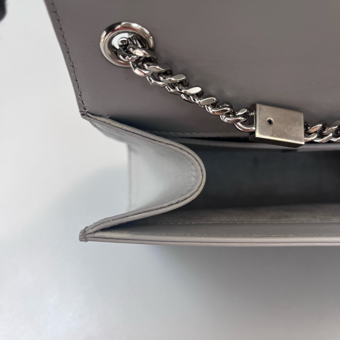 Saint Laurent - Kate Tassel Chain Bag - Calfskin leather - Grey - (medium)